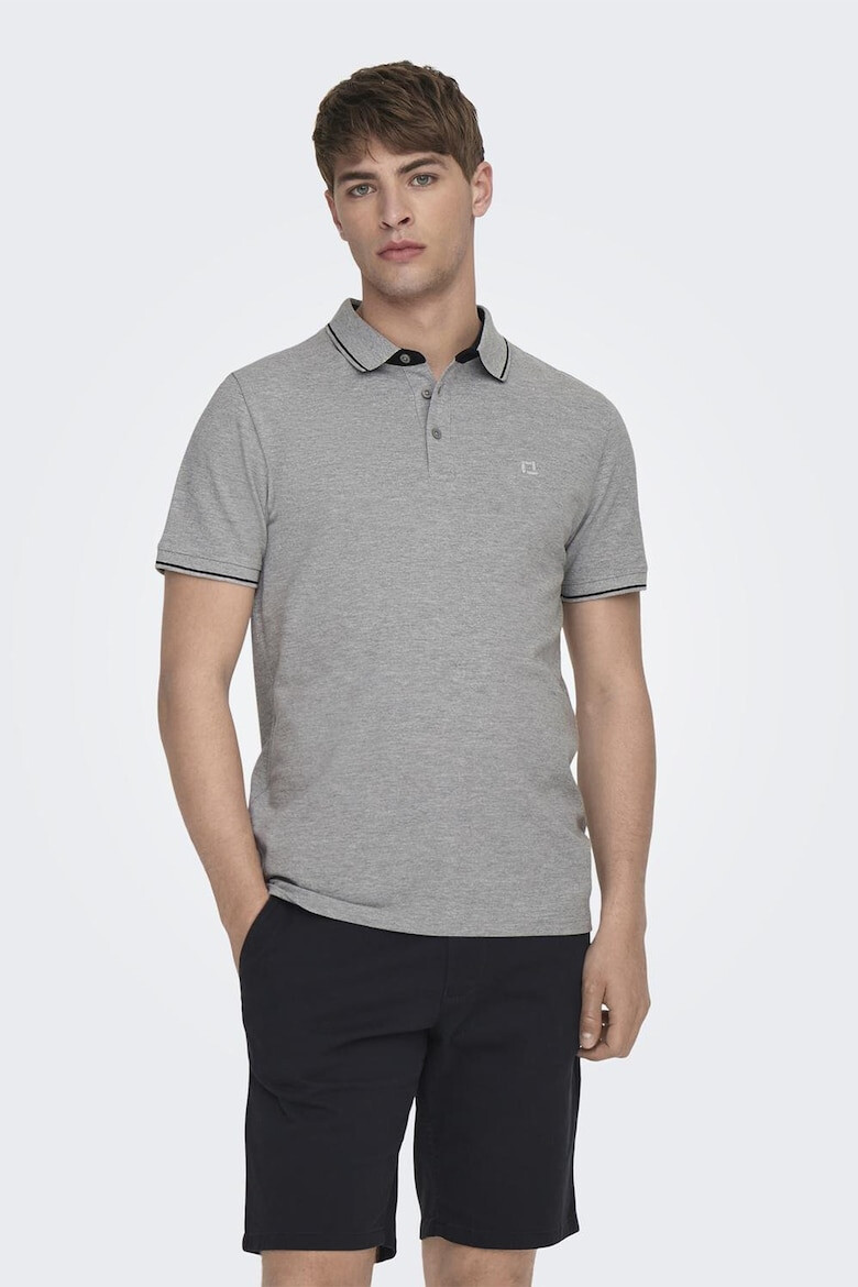 Only & Sons Tricou polo de bumbac organic - Pled.ro