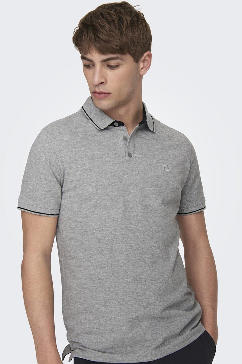 Only & Sons Tricou polo de bumbac organic - Pled.ro