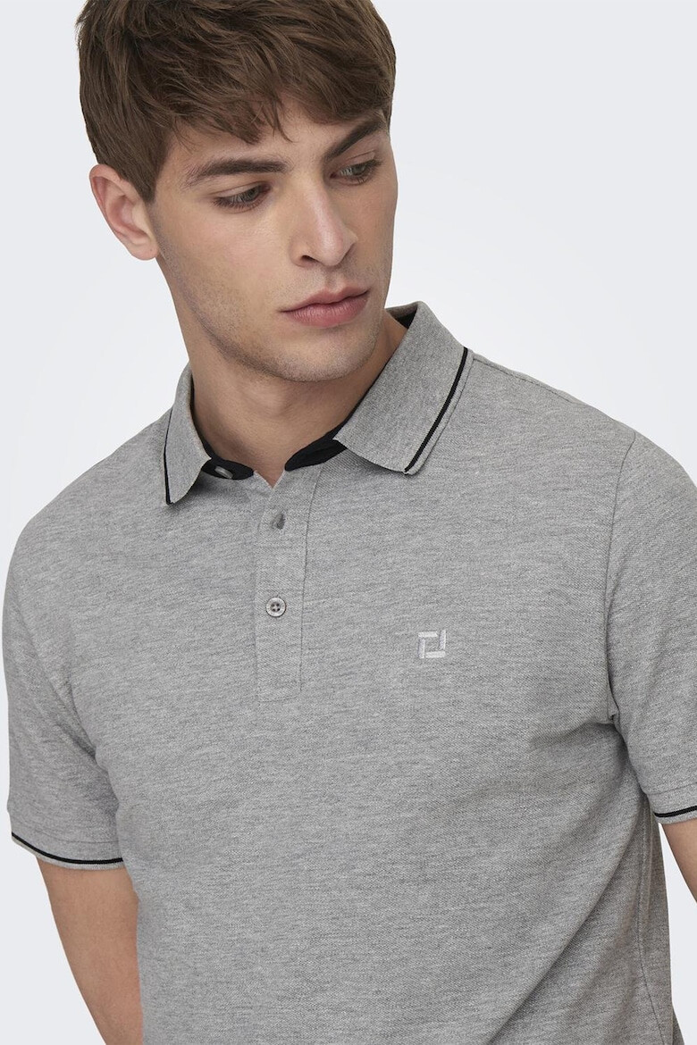 Only & Sons Tricou polo de bumbac organic - Pled.ro