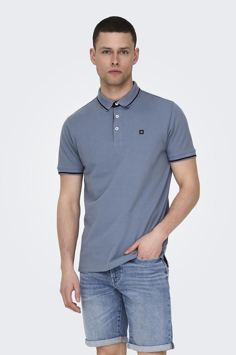 Only & Sons Tricou polo de bumbac organic - Pled.ro