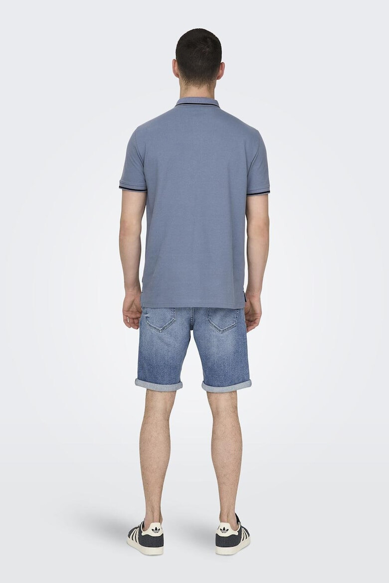 Only & Sons Tricou polo de bumbac organic - Pled.ro