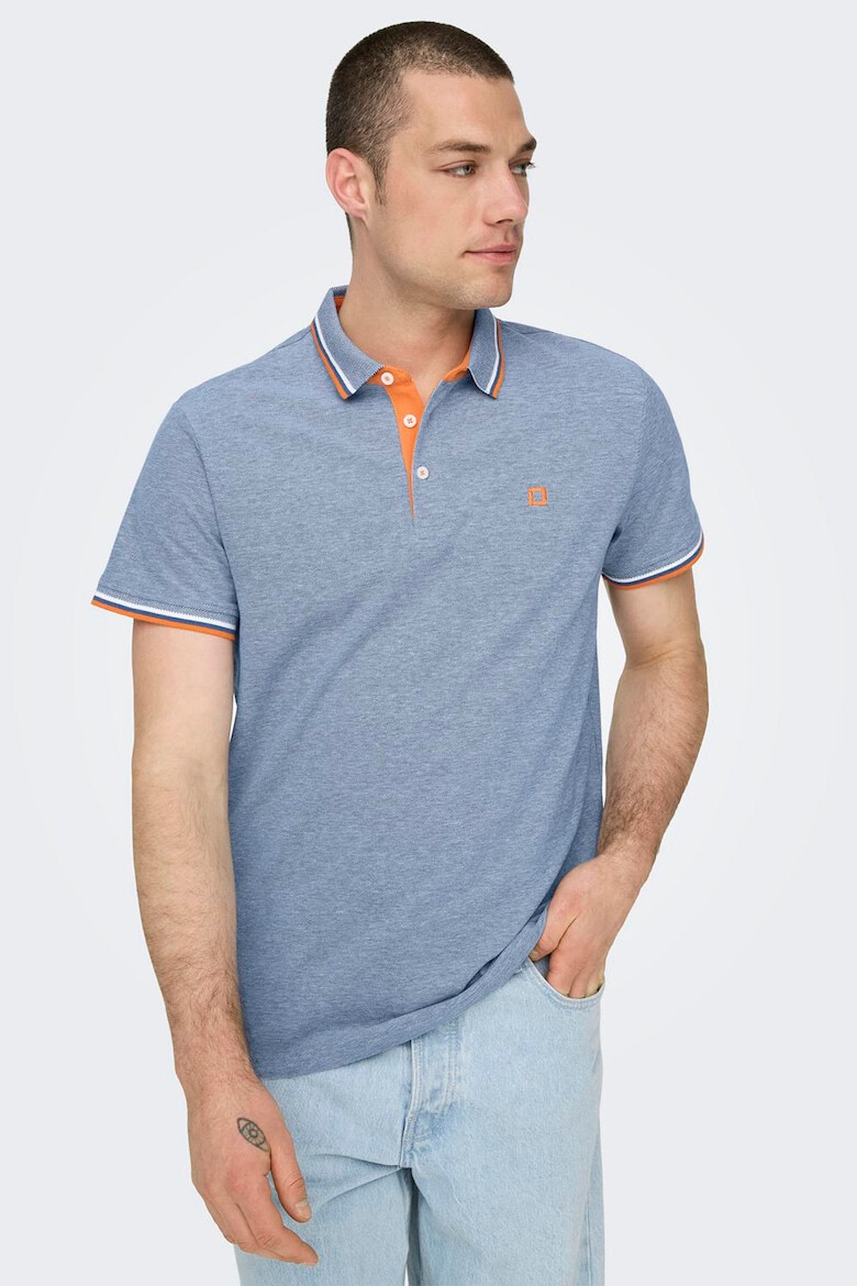 Only & Sons Tricou polo de bumbac organic - Pled.ro