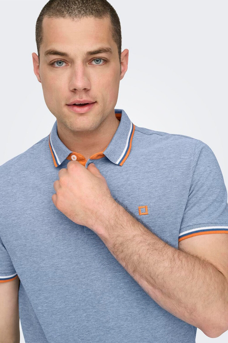 Only & Sons Tricou polo de bumbac organic - Pled.ro