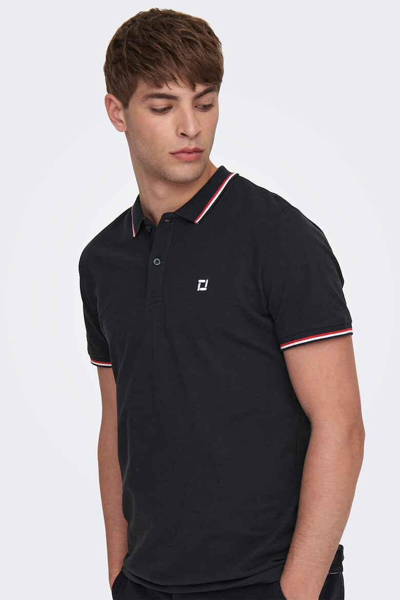 Only & Sons Tricou polo de bumbac organic - Pled.ro