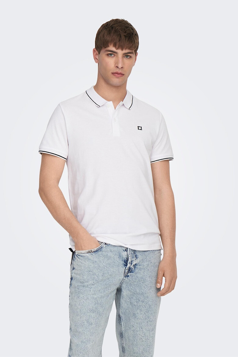 Only & Sons Tricou polo de bumbac organic - Pled.ro