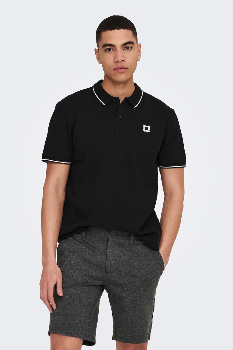 Only & Sons Tricou polo de bumbac organic - Pled.ro