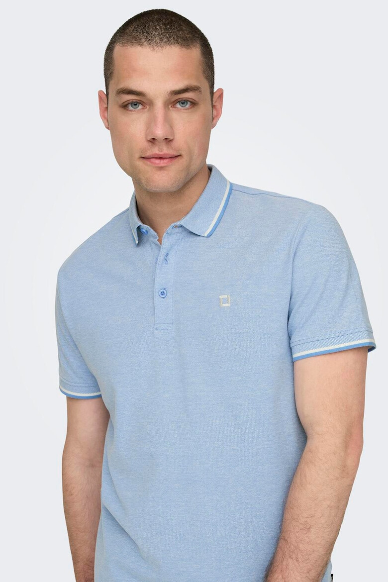 Only & Sons Tricou polo de bumbac organic - Pled.ro