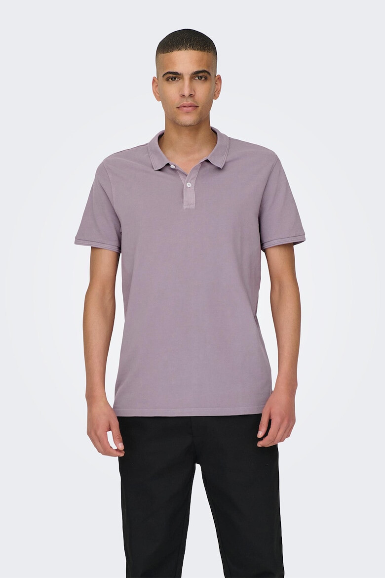 Only & Sons Tricou polo slim fit din material pique Travis - Pled.ro