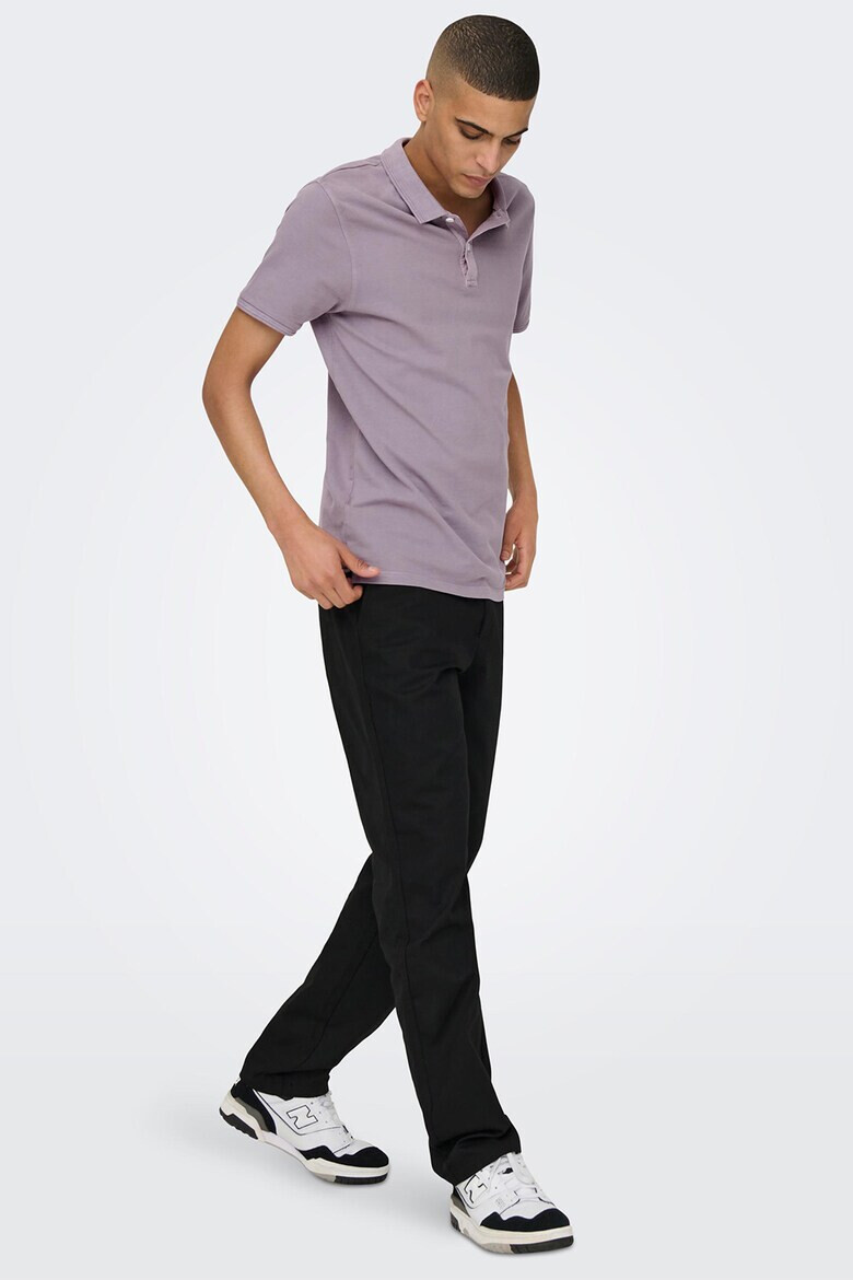 Only & Sons Tricou polo slim fit din material pique Travis - Pled.ro