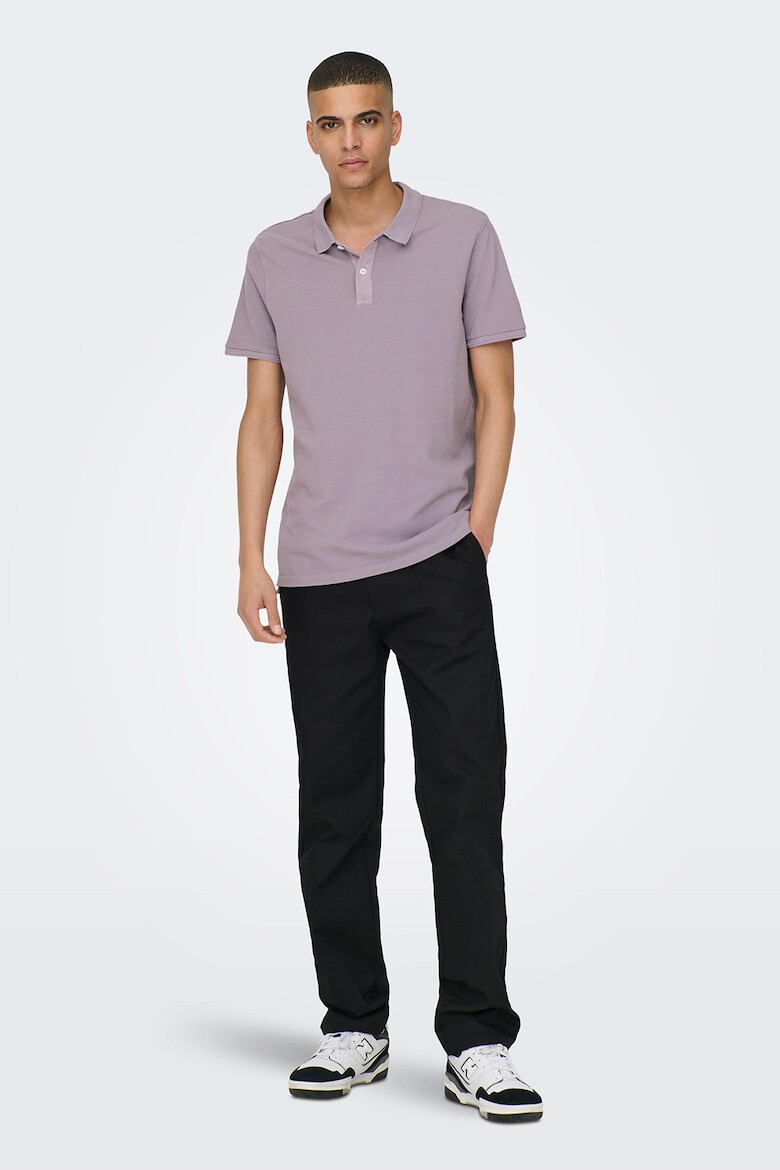 Only & Sons Tricou polo slim fit din material pique Travis - Pled.ro