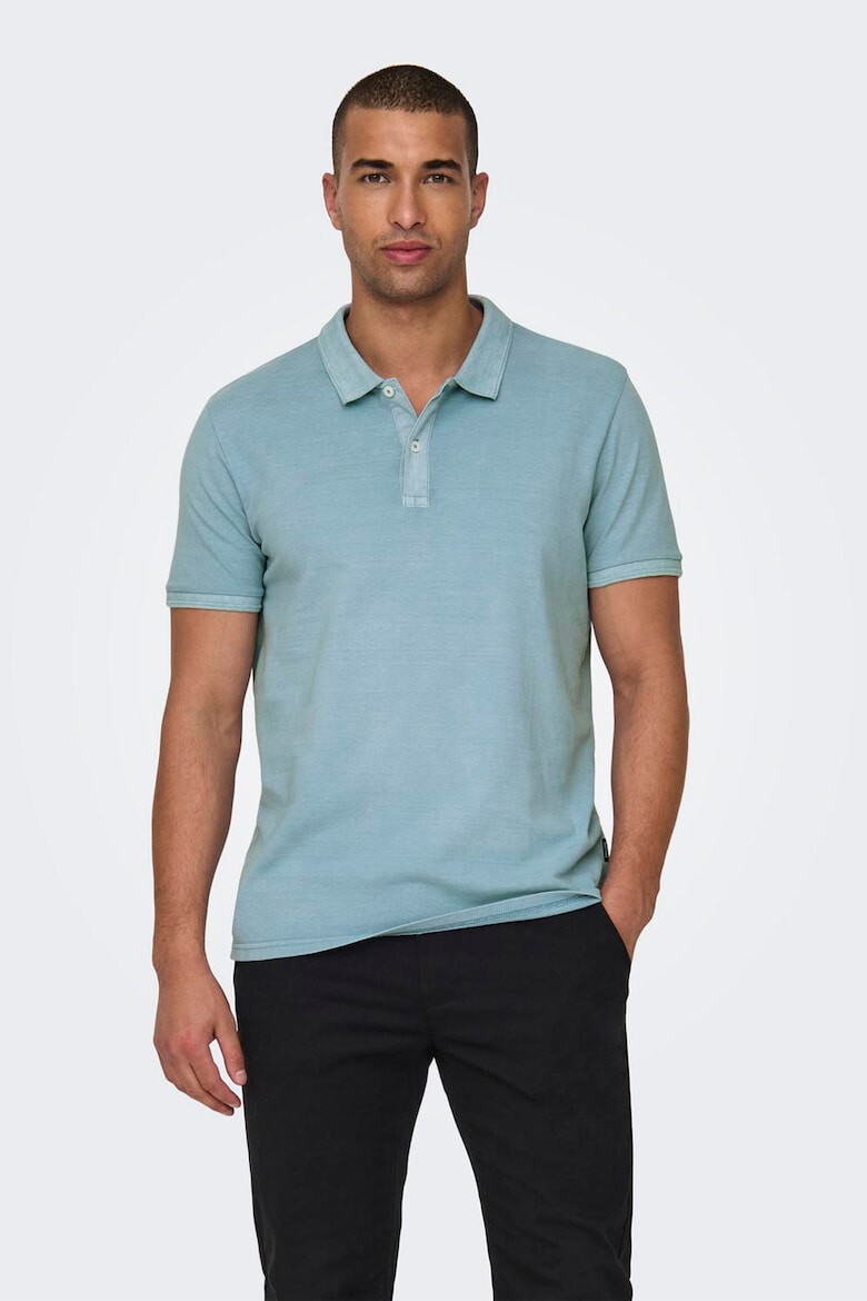 Only & Sons Tricou polo slim fit din material pique Travis - Pled.ro