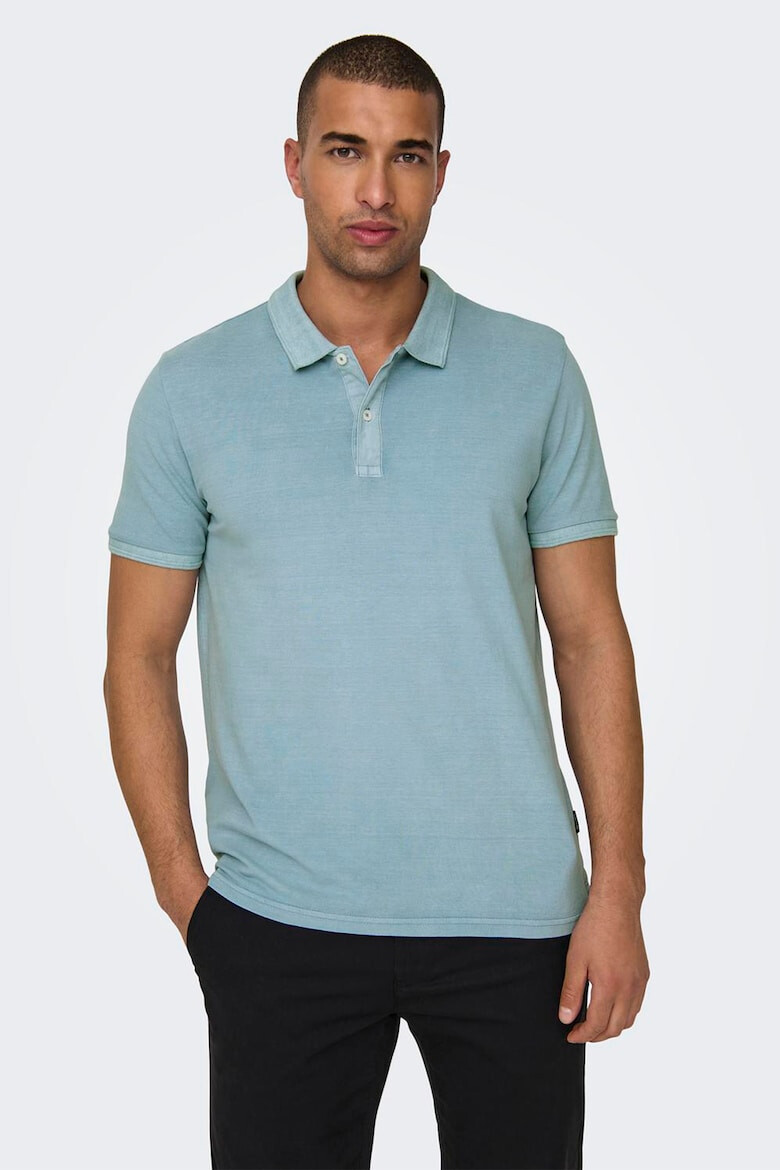 Only & Sons Tricou polo slim fit din material pique Travis - Pled.ro