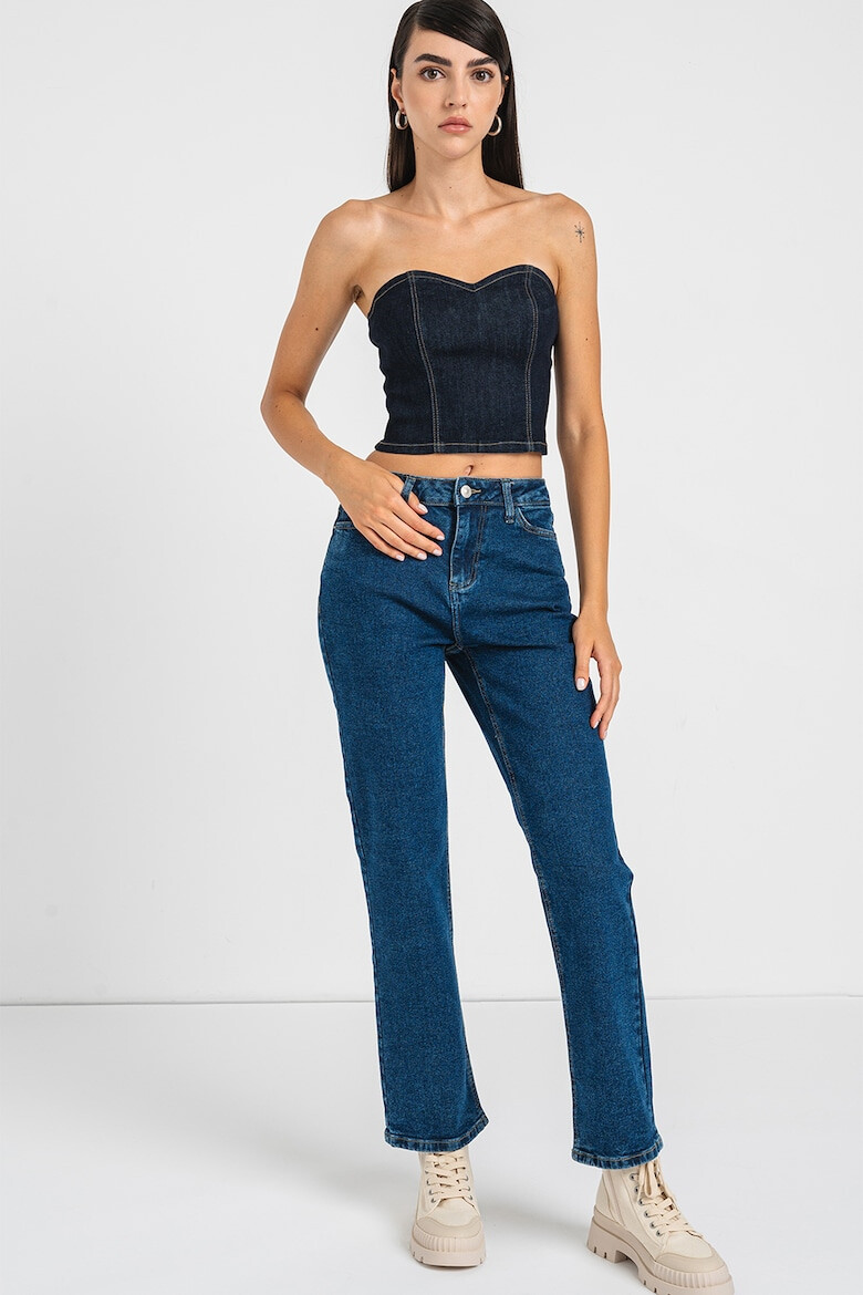 Only Top crop din denim - Pled.ro