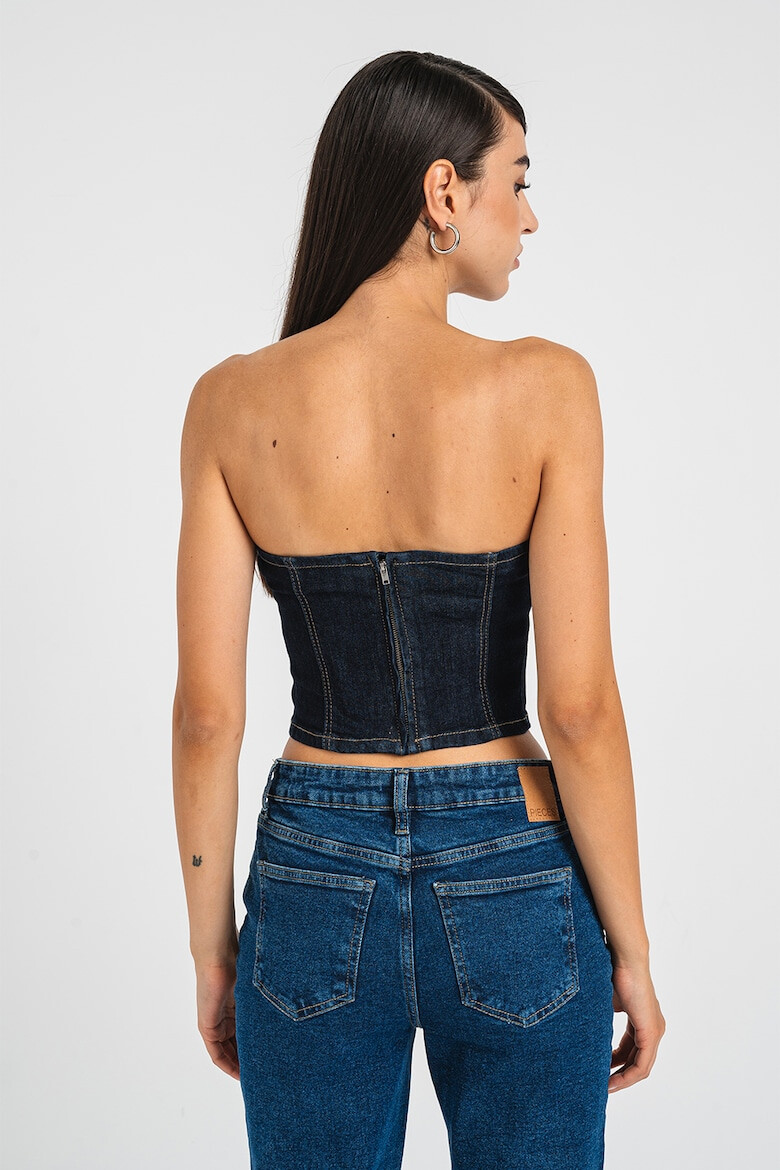 Only Top crop din denim - Pled.ro