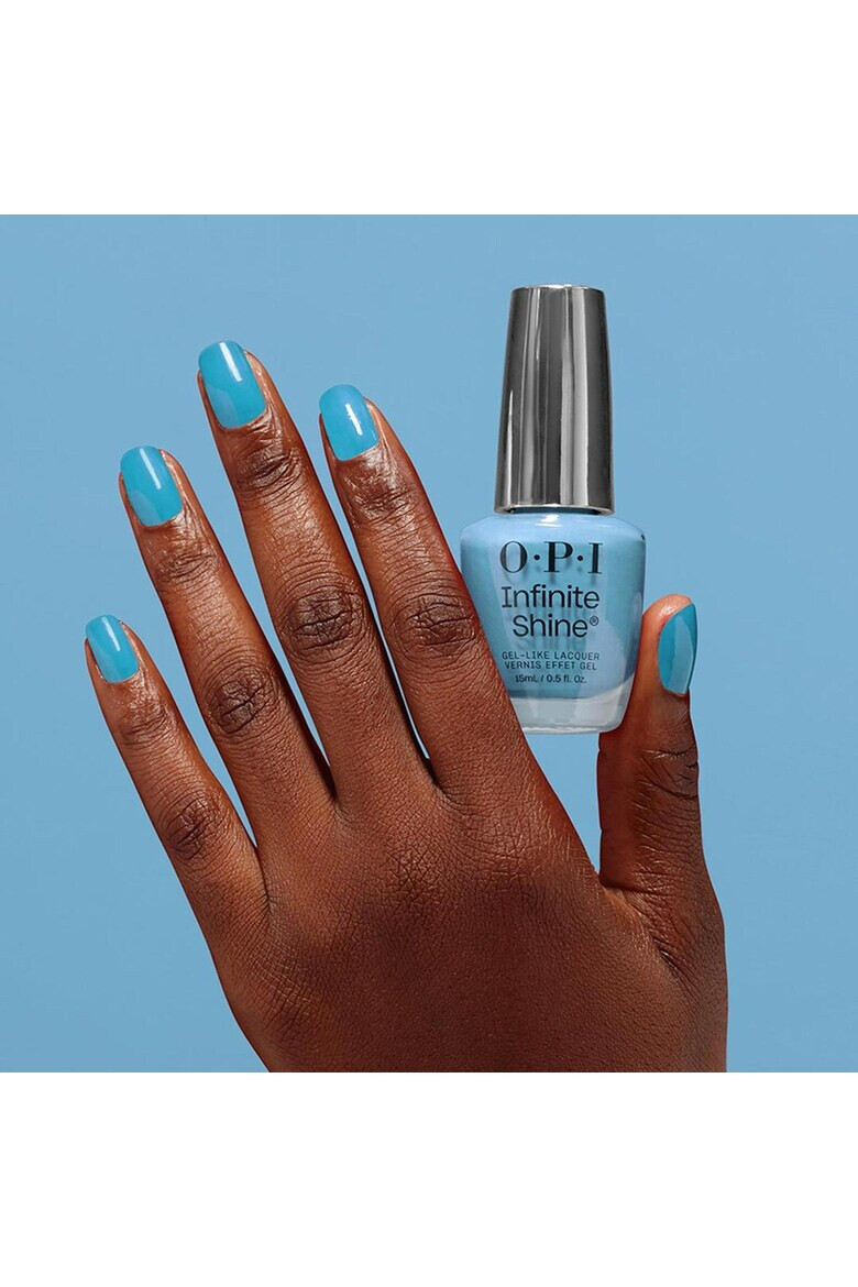 Opi Lac de unghii cu efect de gel Infinite Shine Never Leavin' Blue 15 ml - Pled.ro