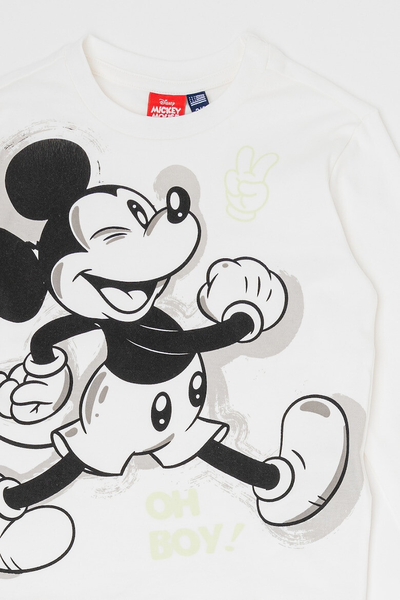 Original Marines Pijama cu maneci lungi si imprimeu Mickey Mouse - Pled.ro