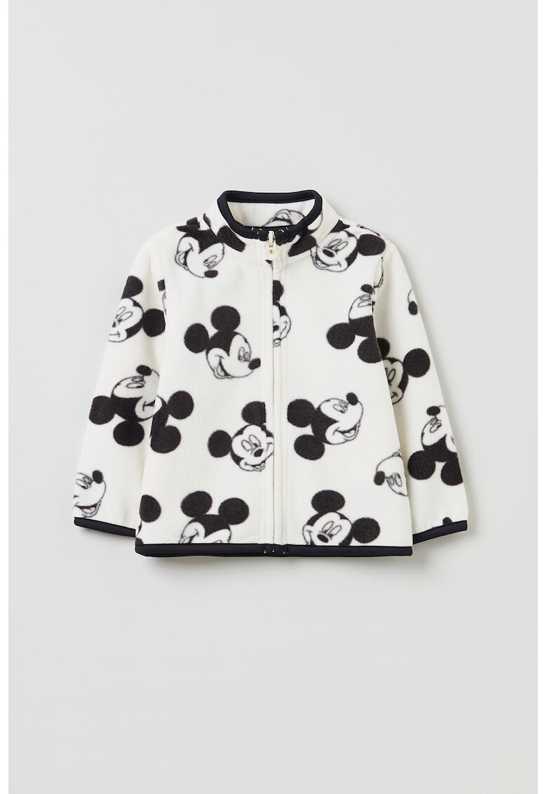 OVS Bluza sport cu fermoar si imprimeu cu Mickey Mouse - Pled.ro