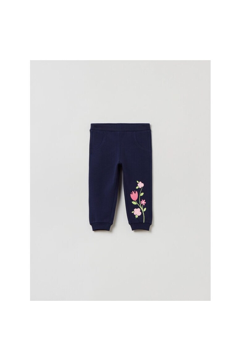 OVS Pantaloni copii 110248 Bleumarin Bumbac - Pled.ro