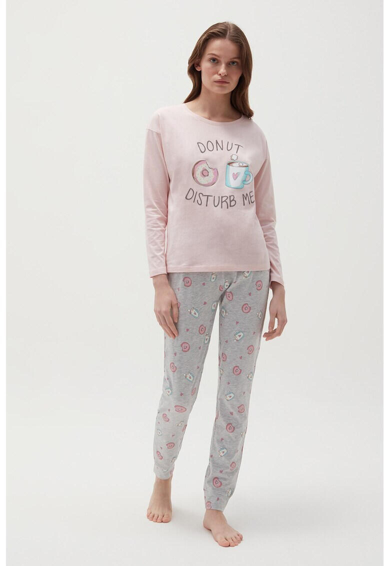 OVS Pijama cu model si snururi de ajustare - Pled.ro