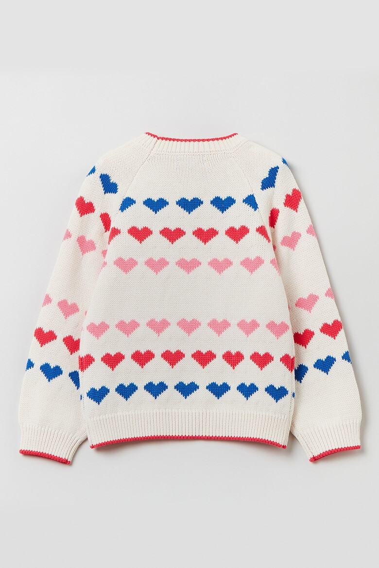 OVS Pulover cu inimi si maneci raglan - Pled.ro