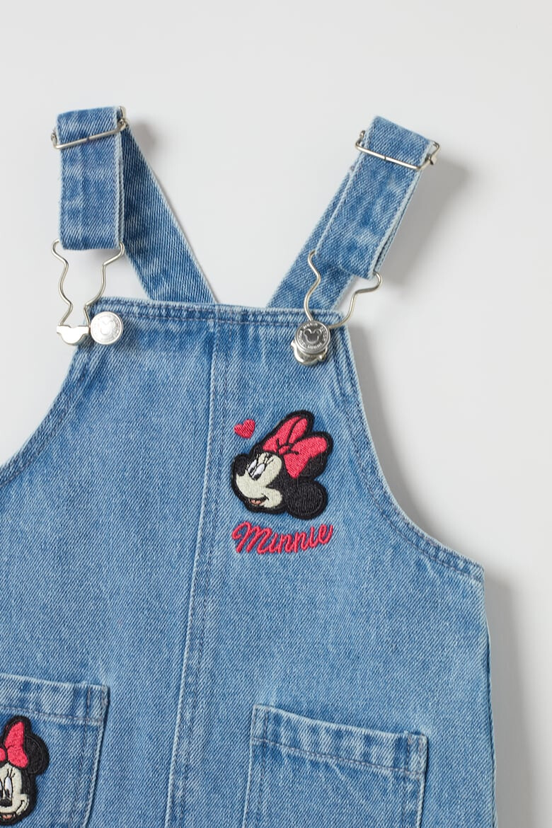 OVS Salopeta din denim cu broderie Minnie Mouse - Pled.ro