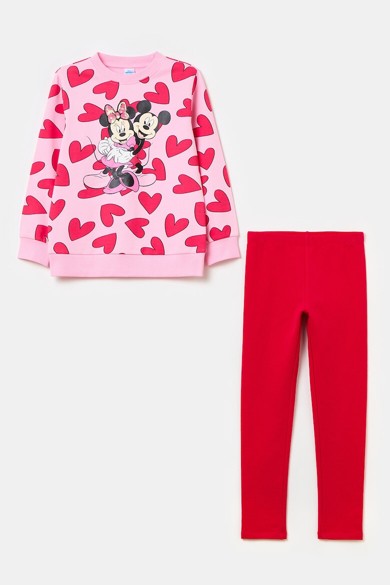 OVS Set de bluza de trening si colanti cu imprimeu Minnie Mouse - Pled.ro