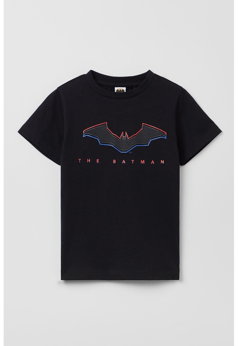 OVS Tricou cu decolteu la baza gatului si imprimeu cu Batman - Pled.ro