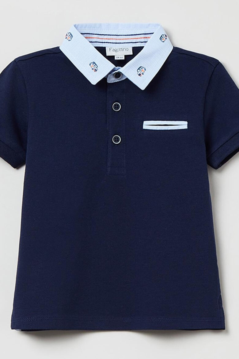 OVS Tricou polo cu guler contrastant - Pled.ro