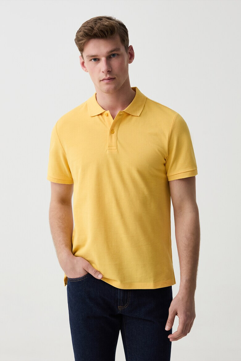 OVS Tricou polo cu model uni - Pled.ro