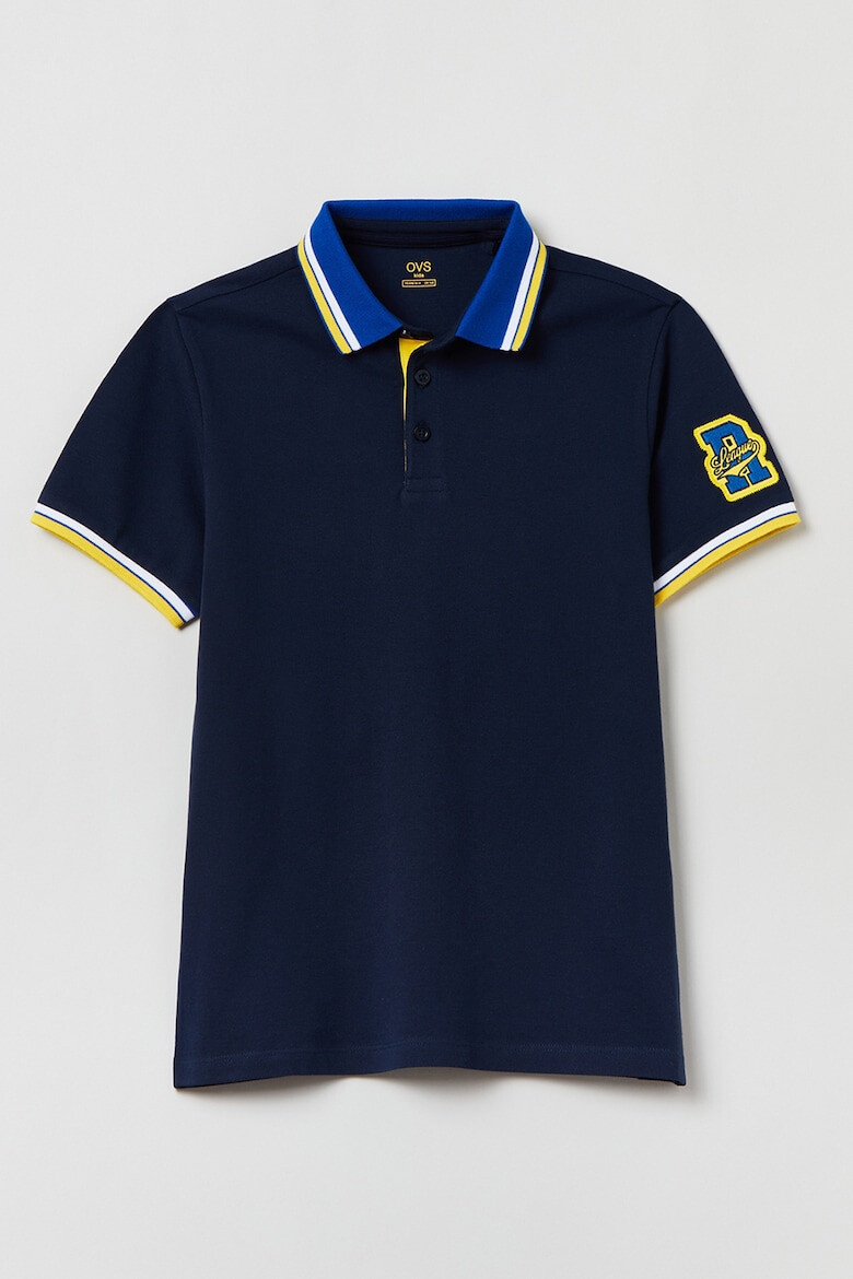 OVS Tricou polo din bumbac pique - Pled.ro