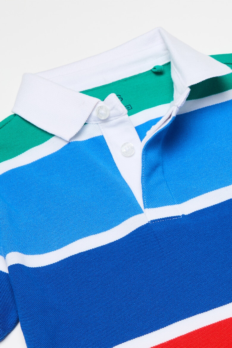 OVS Tricou polo in dungi de bumbac - Pled.ro