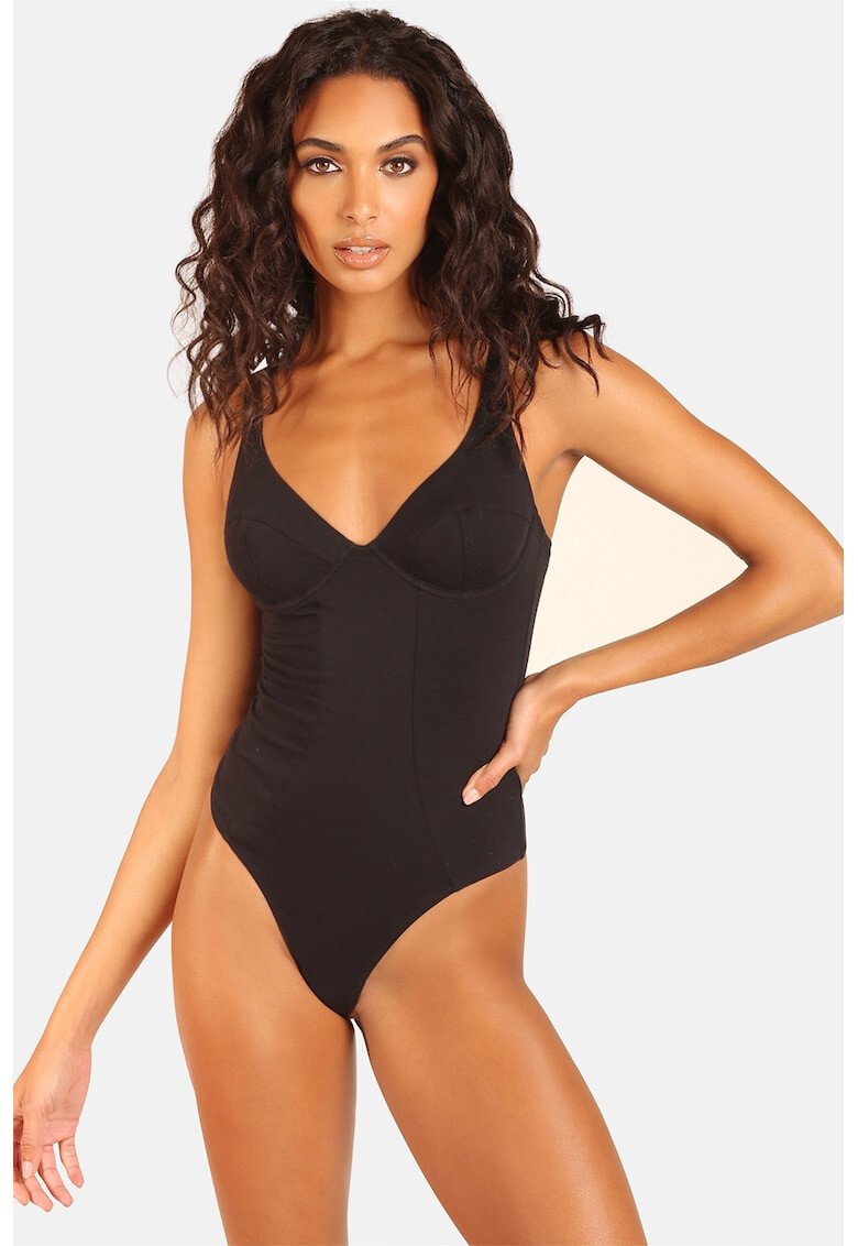 OW Intimates Body din amestec de bumbac organic cu bretele ajustabile Bea - Pled.ro