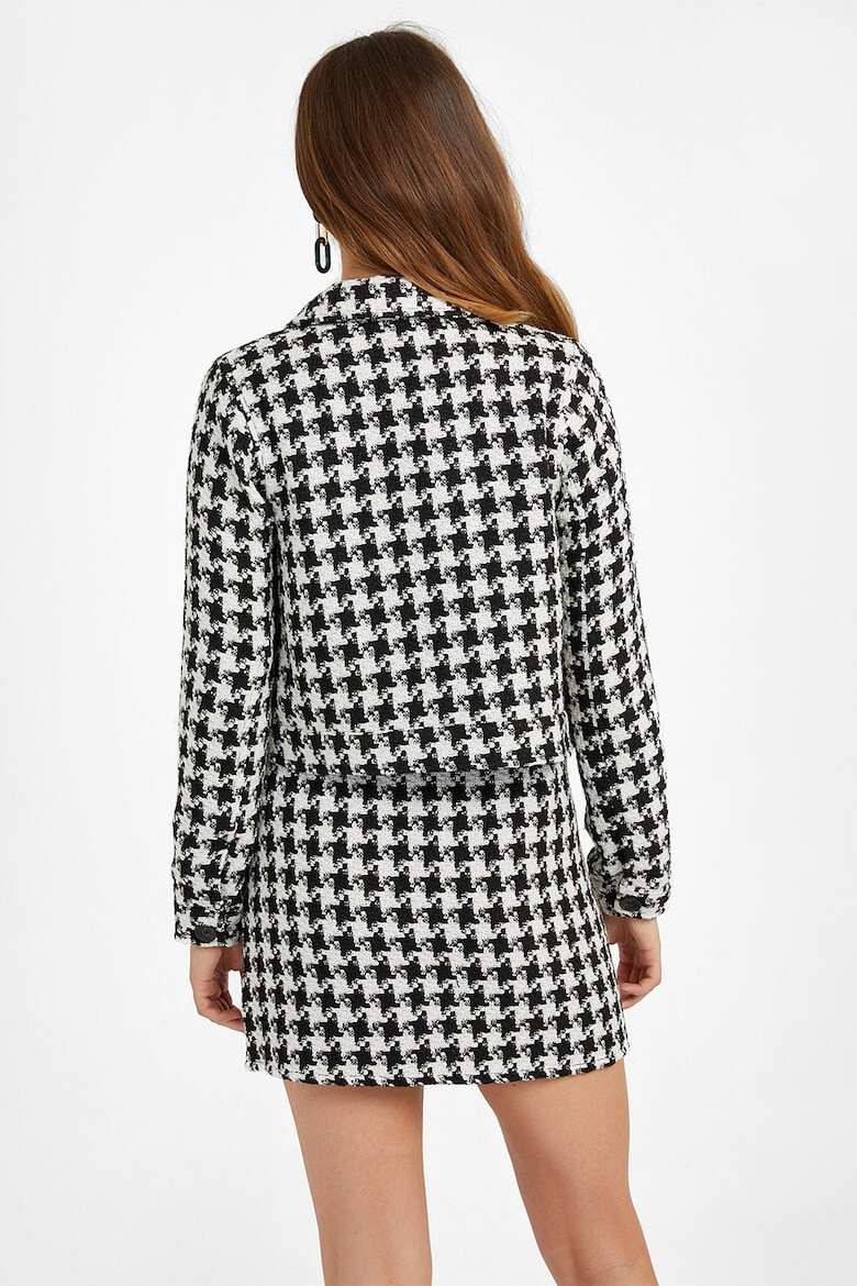 OXXO Jacheta-camasa crop cu model houndstooth - Pled.ro