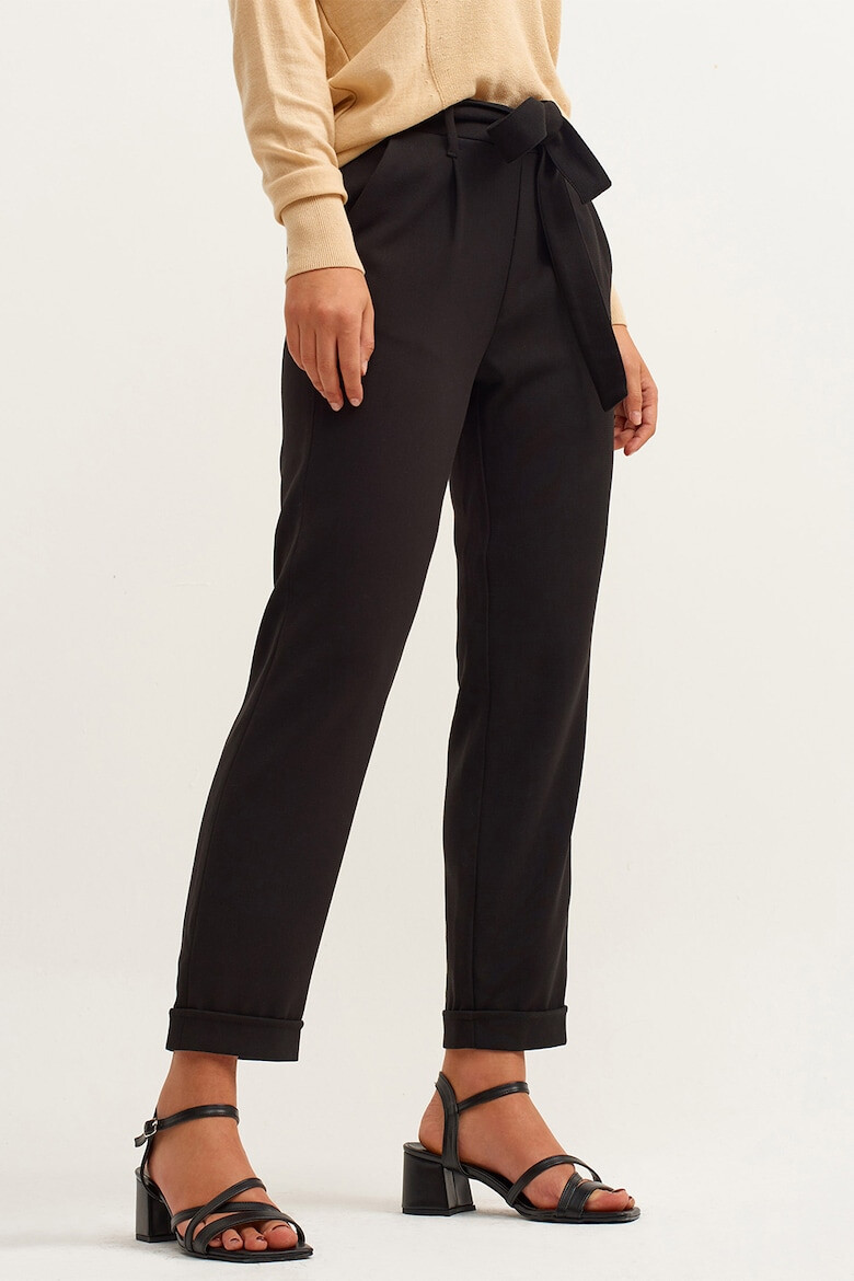 OXXO Pantaloni crop cu cordon in talie - Pled.ro