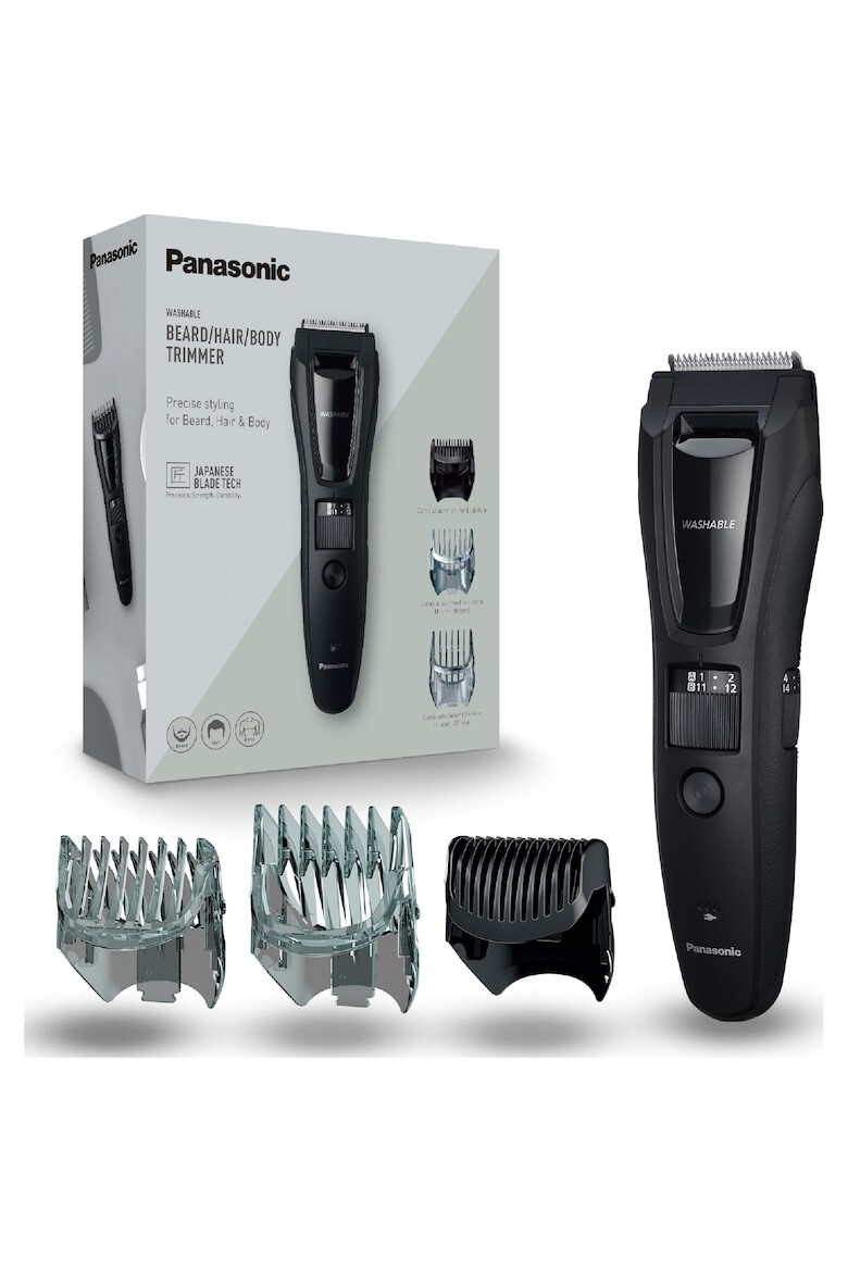 Panasonic Aparat de tuns pentru barba si mustata 1-20 mm Lavabil Negru - Pled.ro