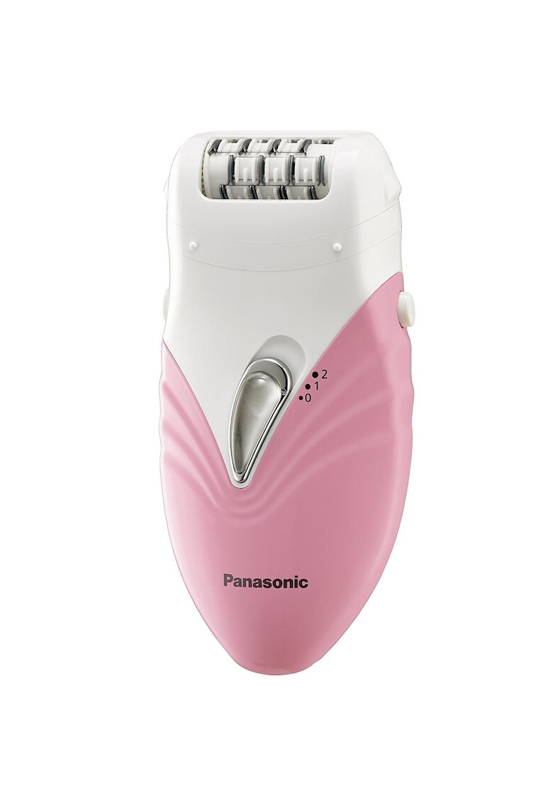 Panasonic Epilator 24 pensete Doua accesorii Cap pivotant Doua viteze Alb/Roz - Pled.ro