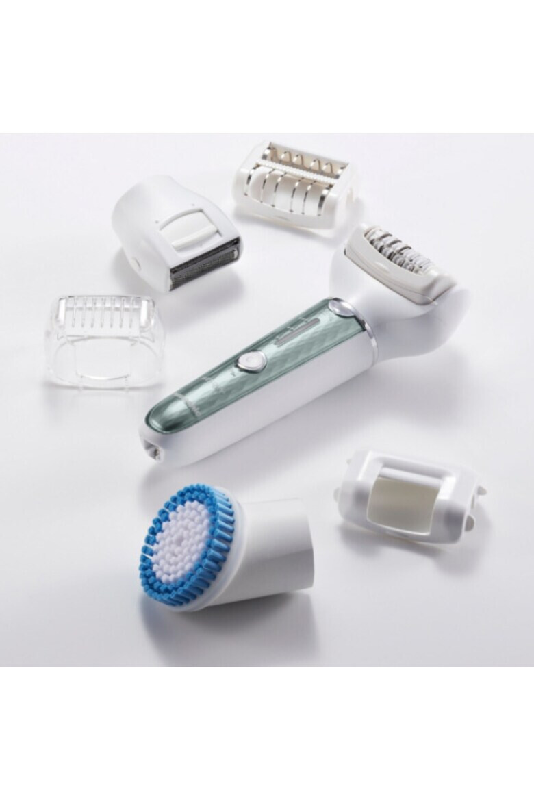 Panasonic Epilator Wet & Dry Cordless 60 pensete Discuri duble Cap flexibil si pivotant la 90° 3 viteze7 accesorii - Pled.ro