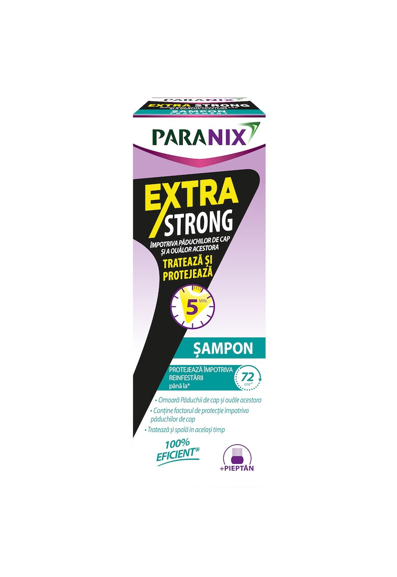 Paranix Lice Sampon antipaduchi cu pieptan inclus Paranix Extra Strong cu actiune in 5 minute 200 ml - Pled.ro