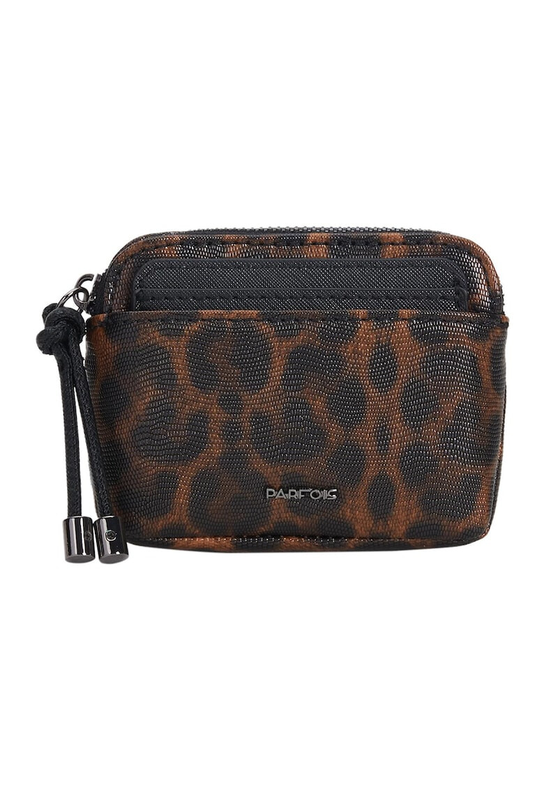 PARFOIS Portofel de piele ecologica cu animal print - Pled.ro