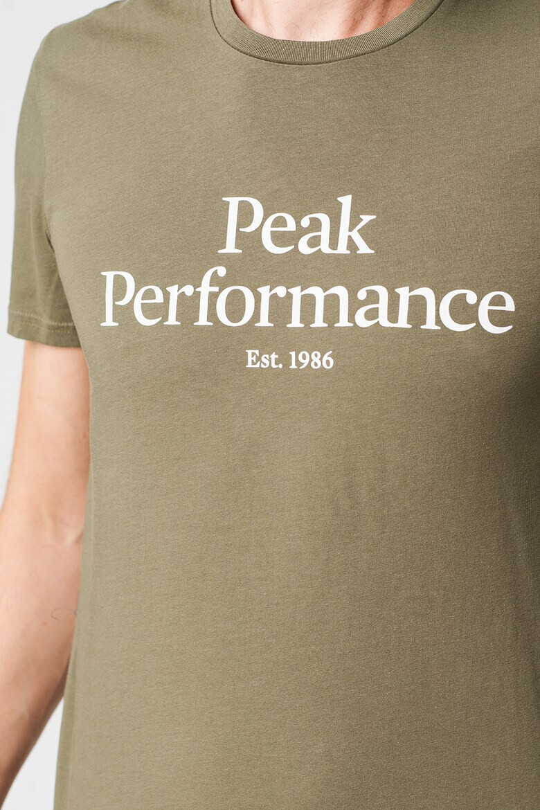 Peak Performance Tricou de bumbac organic cu imprimeu logo pe piept - Pled.ro