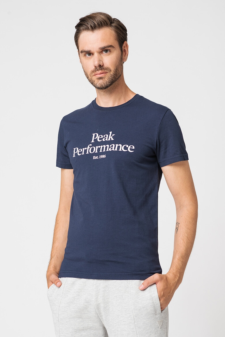 Peak Performance Tricou de bumbac organic cu imprimeu logo pe piept - Pled.ro