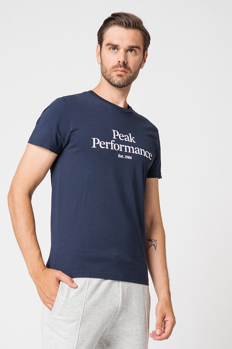 Peak Performance Tricou de bumbac organic cu imprimeu logo pe piept - Pled.ro