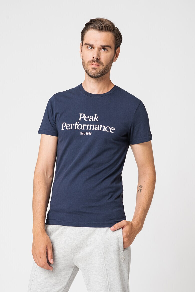 Peak Performance Tricou de bumbac organic cu imprimeu logo pe piept - Pled.ro