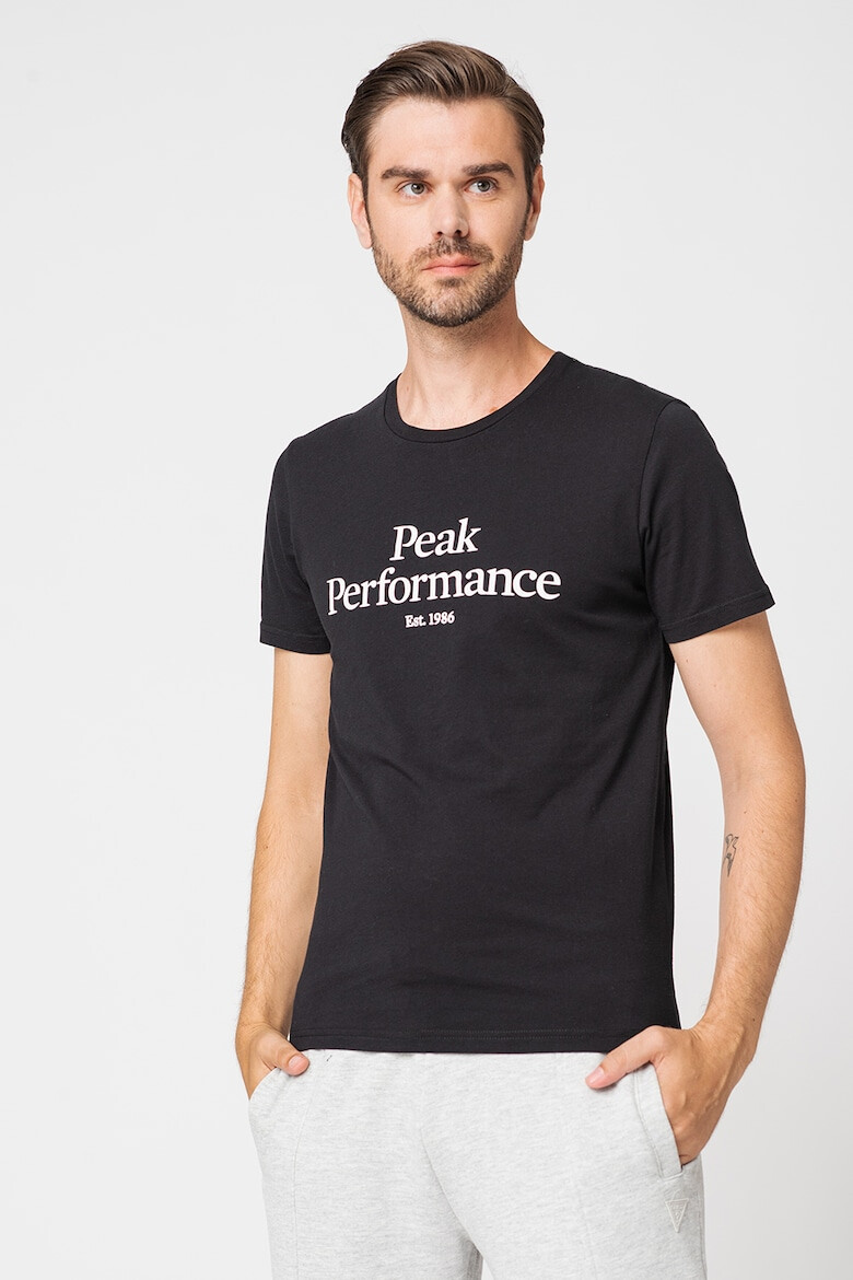 Peak Performance Tricou de bumbac organic cu imprimeu logo pe piept - Pled.ro