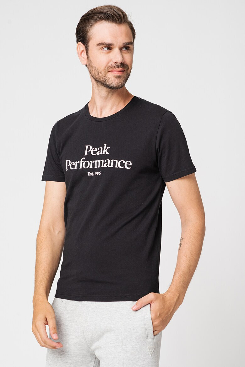 Peak Performance Tricou de bumbac organic cu imprimeu logo pe piept - Pled.ro