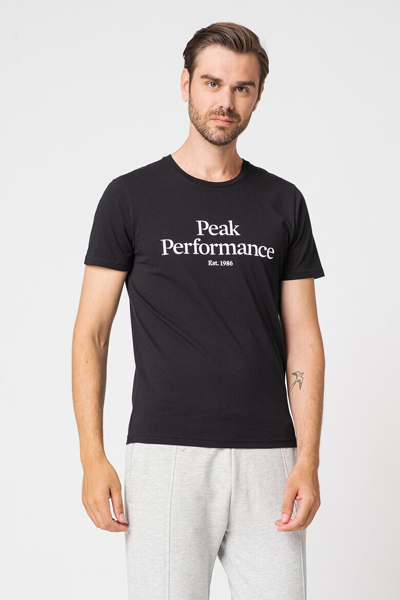 Peak Performance Tricou de bumbac organic cu imprimeu logo pe piept - Pled.ro