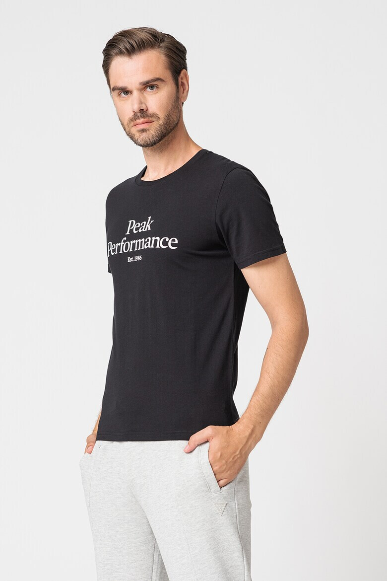 Peak Performance Tricou de bumbac organic cu imprimeu logo pe piept - Pled.ro