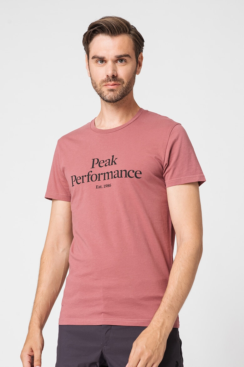 Peak Performance Tricou de bumbac organic cu imprimeu logo pe piept - Pled.ro