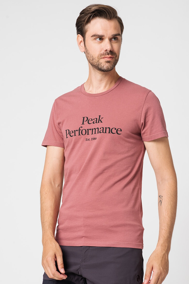 Peak Performance Tricou de bumbac organic cu imprimeu logo pe piept - Pled.ro