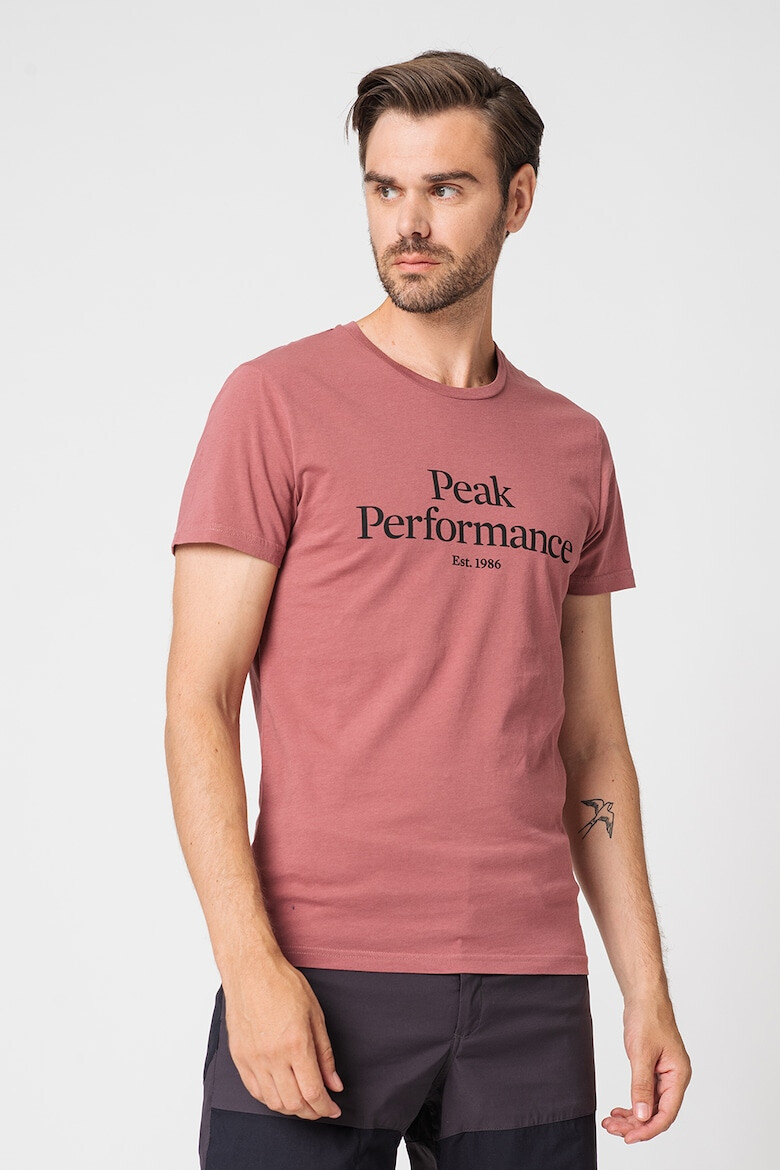 Peak Performance Tricou de bumbac organic cu imprimeu logo pe piept - Pled.ro